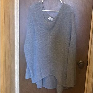 Gray oversized sweater
